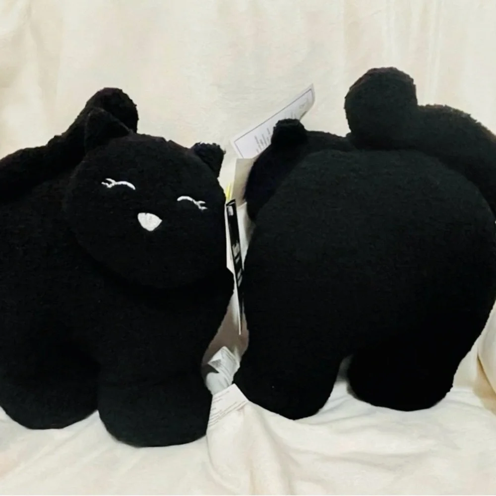 Martha Stewart Black Cat Pillow, Halloween Decor